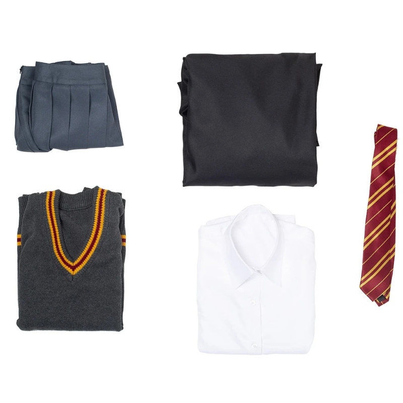 Harry Potter Hermione Granger Gryffindor Școala Cosplay Cumpărați cu ridicata Costume de Halloween în vrac