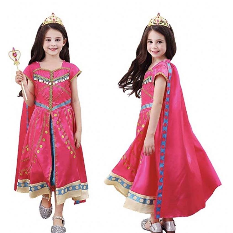Fetele se îmbracă de ziua denaștere Halloween Party Little Princess Costum Arabian Rochie cu bagheta Tiara HCAL-002