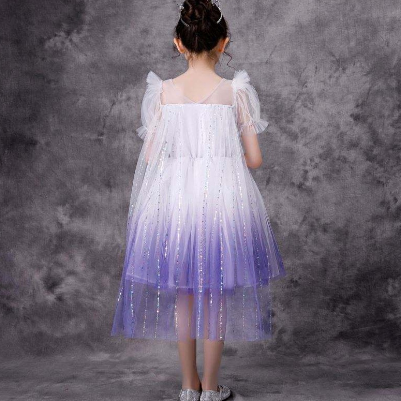 Fatănouă Elsa 2 Aisha White Rochie Copii Prințesa Fete Halloween Prințesa rochie Tutu de varănunta denaștere rochie