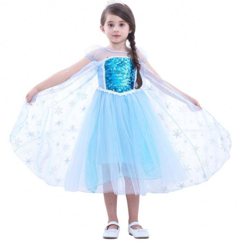 Fete Elsa Prințesa Elsa Anna Fashion Copii Costum Cosplay Costum Halloween Copii Rochie cu rochie Cape 3-10 ani