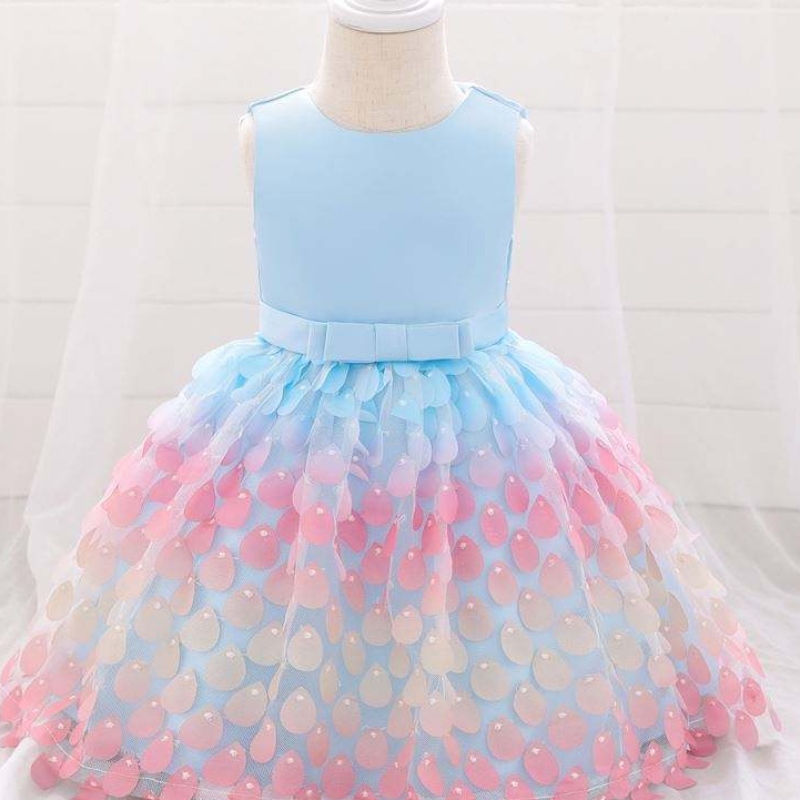 Baige Amazon Top Sale Surați Mermaid Sequin Rochie pentru bebeluși Prințesa Girls Party Rochii de ziua denaștere o piesă pentru fete rochii de petrecere