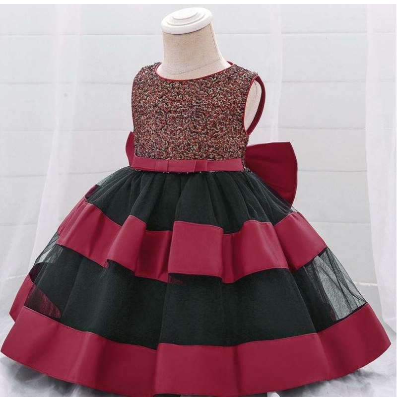 Baige cu ridicata haine de fetiță pufos prom maxi moda rochie de tort stratificat de girl formal fete prințesă rochii pentru copii l1919xz