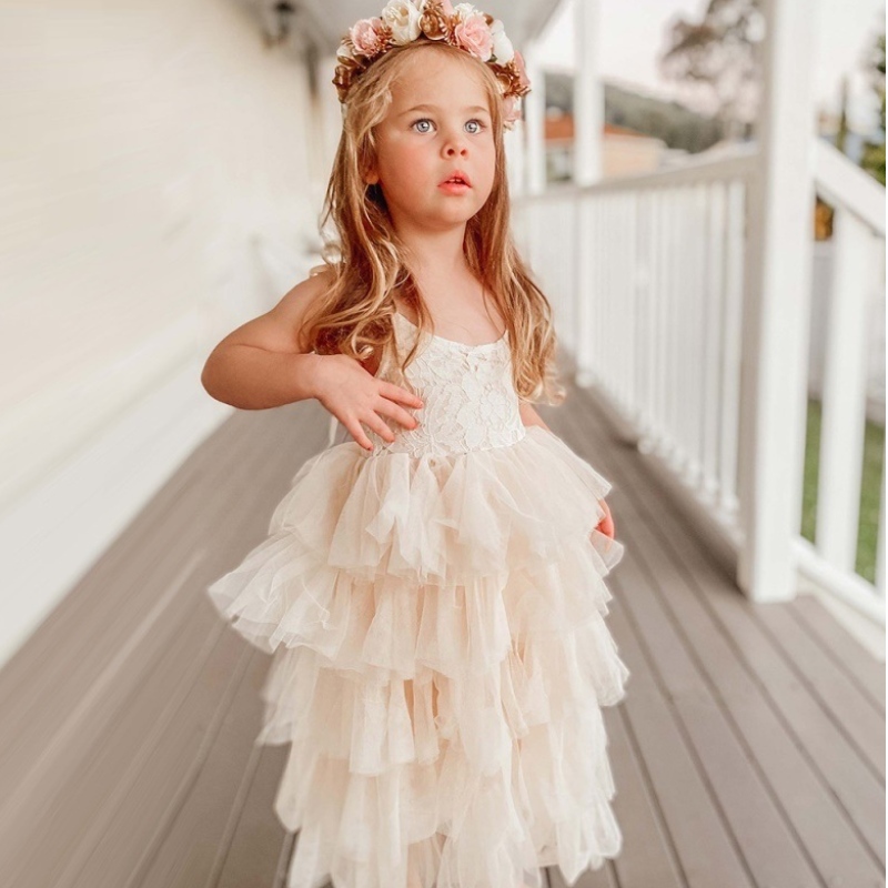 Rochie de vară fetiță pentru copii rochie de petrecere denaștere prințesă dantelă sling tutu rochii pentru copii denuntă
