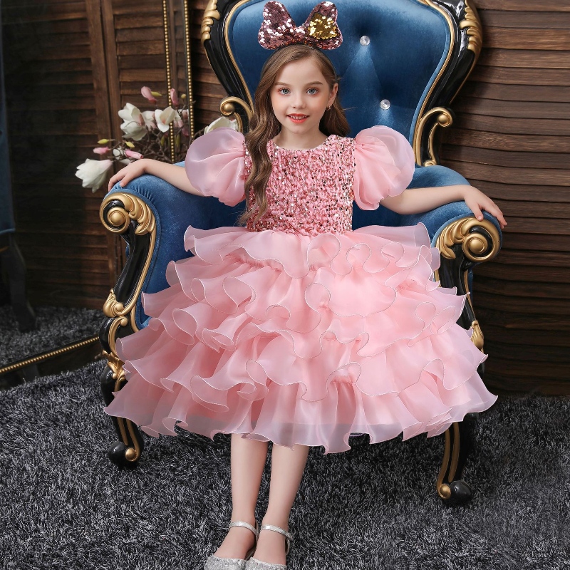 Rochie de petrecere denuntă pentru fete floare de talle denaștere rochii rochii de rochie de seară de margele rochie de seară elegantă rochie prințesă