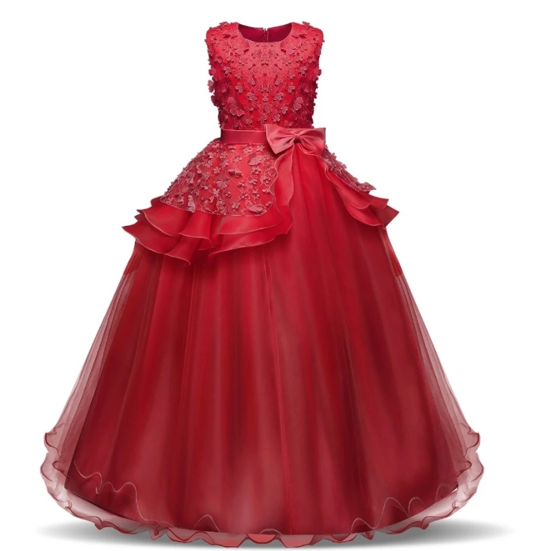 Fetiță pageant rochii formale de petrecere de vară purtare fete denaștere fete fete adolescente 8 14t rochie de botez tutu rochie boutique