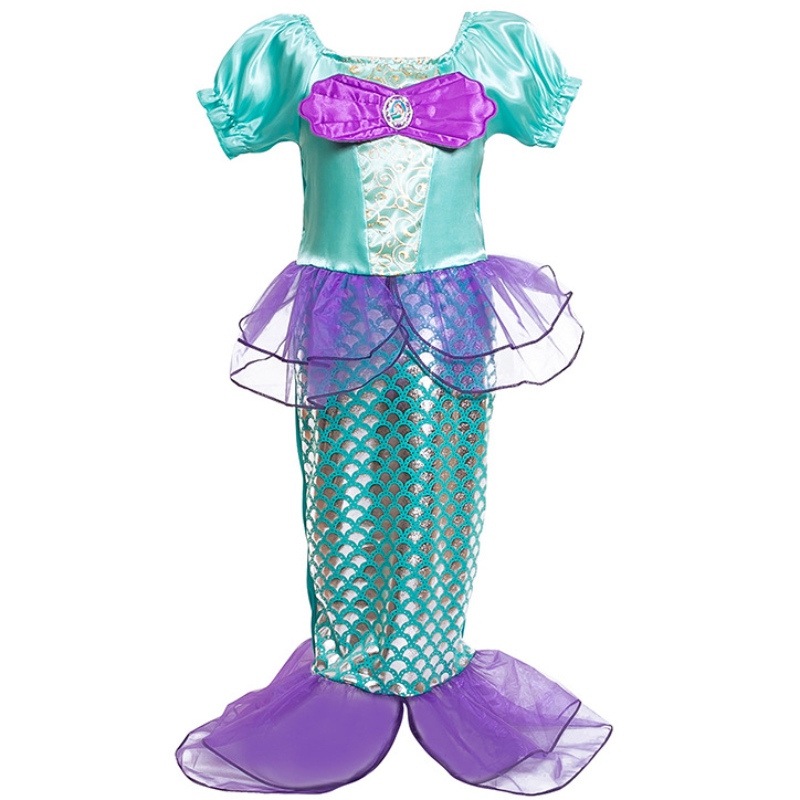 Fată mică sirenă prințesă fantezie costum pentru copii rochii de vară pentru copii halloween halloween pentru petreceri denaștere îmbrăcăminte