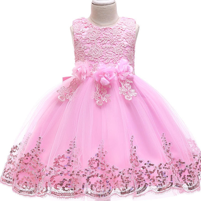Rochie de prințesă roșie strălucitoare pentru fete pentru petreceri de fete rochii anti-scriere bumbac cu flori respirabile fete de seară
