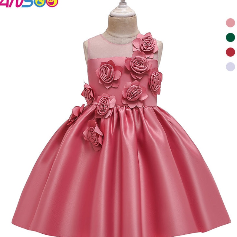 Rochie de fete ansoo Crăciun Elegant prințesă rochie pentru copii rochii pentru fete pentru petreceri denuntă rochie de minge 2-12 ani