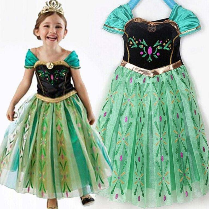 Rochie de vânzare fierbinte Baige Fancy Baby Frocks Elsa Costum Girls Cosplay Costume Rochie pentru copii 3-8 ani