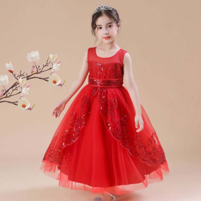 Rochie de fată cu flori Baige pentru copii albi fete pentru copii, rochie denuntă, prințesă rochie de minge
