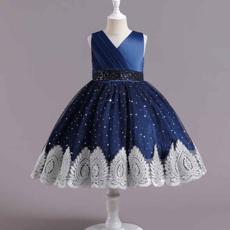 Rochie denuntă cu flori pufoase pentru copii, rochie prințesă fetiță \\\\ rochie pentru copii pentru prima zi denaștere