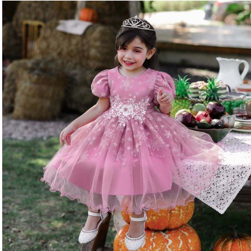 Baige Children Partynunta fetelor rochie de ziua denaștere pentru copii elegante rochie prințesa prințesa fulgi de zăpadă rochie de bal