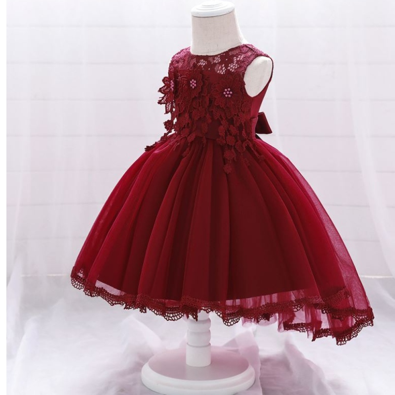 Baige Flower Girls Rochie de mireasă fete pentru copii Christen prințesa rochii de coadă t1938xz