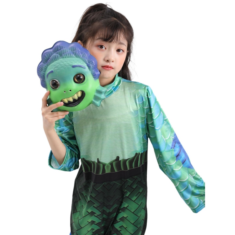 Halloween Sea Monster Cosplay Luca Film Costume Party Masci pentru copii Copii pentru copii Îmbrăcăminte pentru petreceri