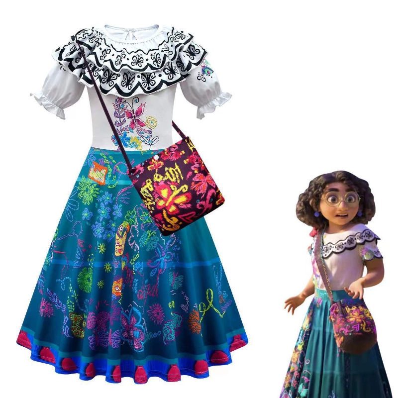 3-12 ani pentru fetițe de costume rochie de petrecere encanto cosplay rochie pentru copii
