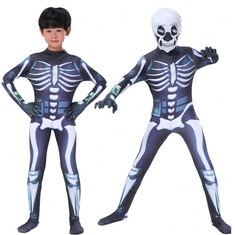 Producători Copii cu ridicata Copiii de Halloween Costum Schelet Bodysuit Cosplay Cosplay Cosplay Party