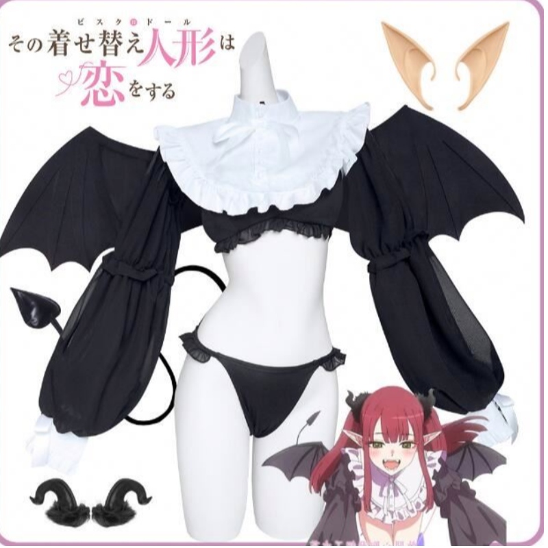 Ecowalson anime rizu kyun cosplay costum meu rochie up draga cosplay kitagawa marin bikini cosplay costum kuroe shizuku peruca
