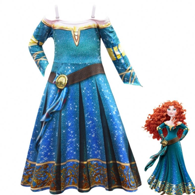 Halloween Braver Legends Merida Cosplay Dress Up Girls \\\\ \'rochie fustă rochie