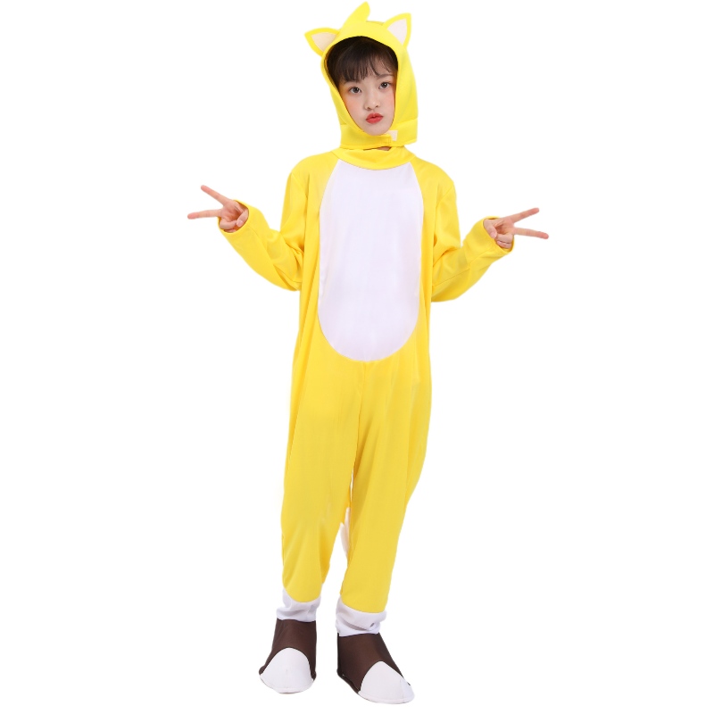 Costum cu ridicata Halloween Yellow Fox Tarrs Supersonic Băiat Costum Hedgehog Sonic Costum Cosplay pentru copii