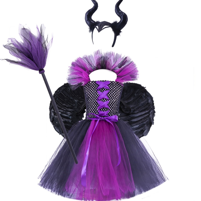 Amazon Hot Selling pentru copii \\\\ Halloween Rochie fete Tutu rochie de vrăjitoare rochie