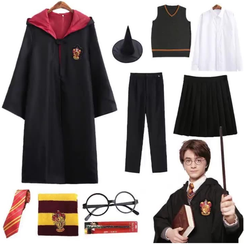 2022 Costum de vânzare la cald Harry Cosplay Costum și Adult Potter Robe pentru costume de petrecere de Halloween